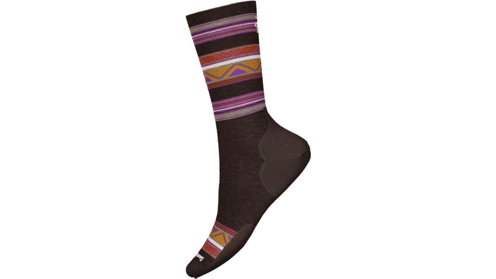 Smartwool Everyday Zig Zag Valley Crew Socks, Chestnut, Extra Large, SW0019982071-XL