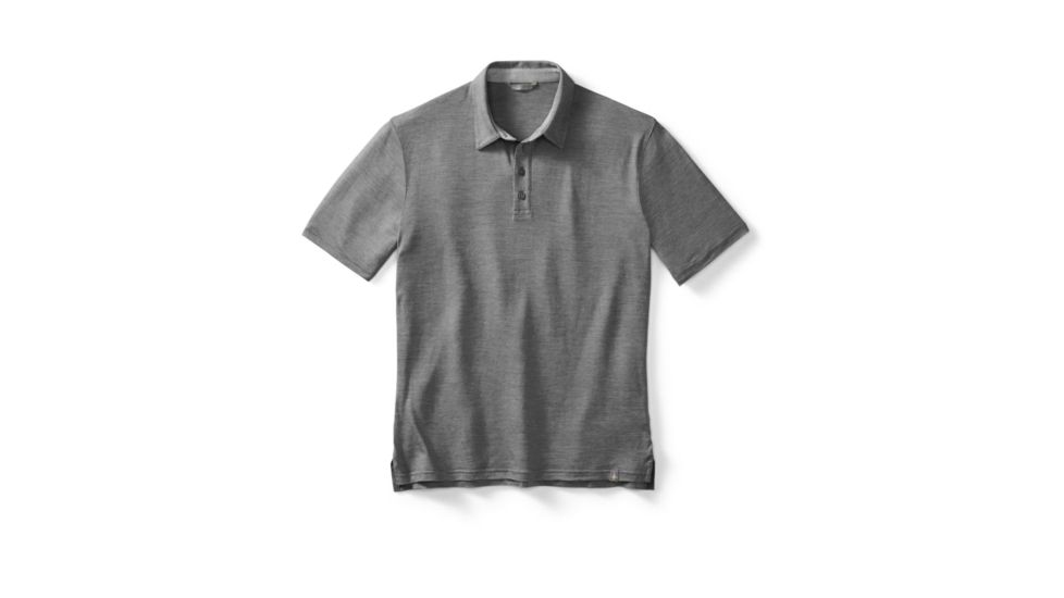 Fish Creek Solid Polo - Mens -Medium Gray-X-Large