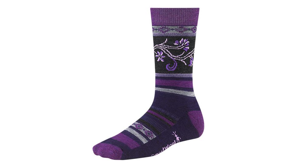 Smartwool Flur Isle Sock - Women's-Imperial Purple Heahter-Small