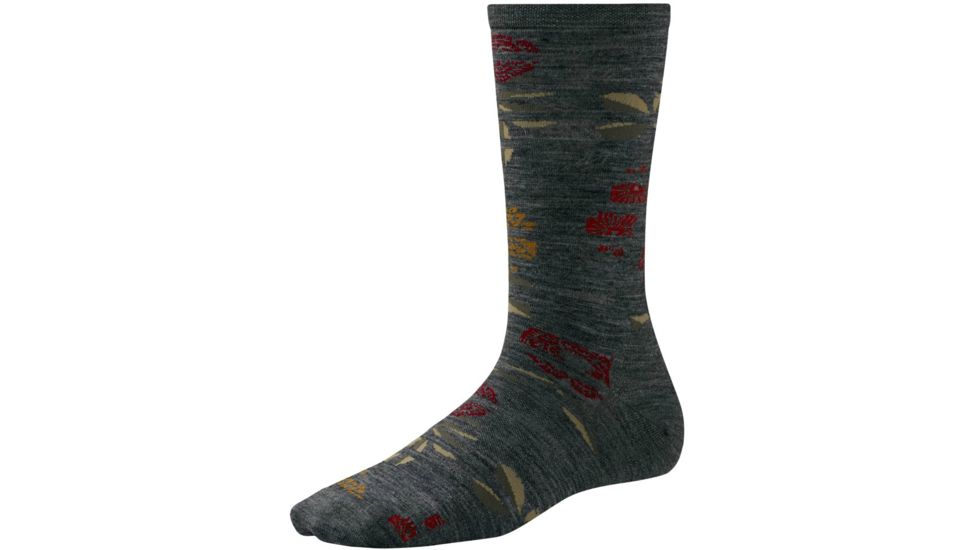 Gated Garden Light Crew Sock - Womens-Medium Gray-Small