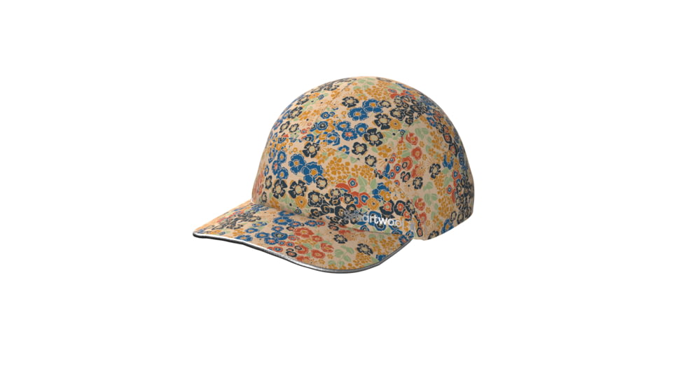 Smartwool Go Far, Feel Good Runners Cap, Almond Meadow Print, One Size, SW016630L521-1FM