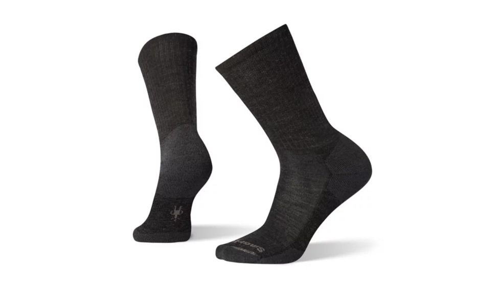 Smartwool Heathered Rib Socks - Mens, Charcoal, Large, SW0SW164003-L