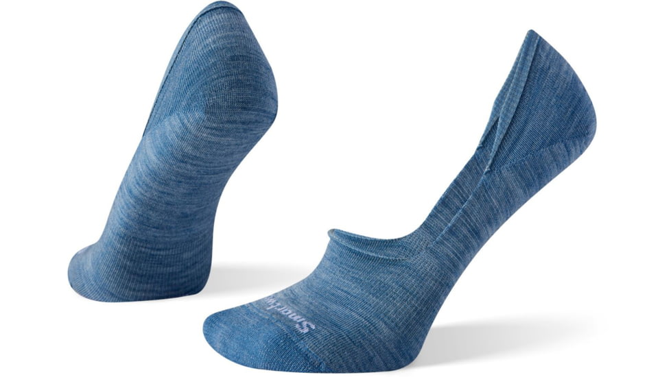 Smartwool Hide and Seek No Show Socks - Womens, Mist Blue, Large, SW003850G61-MB-Large