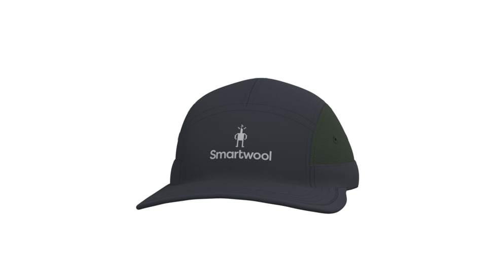 Smartwool Hike 5 Panel Hat, Black, One Size, SW00278100111FM000