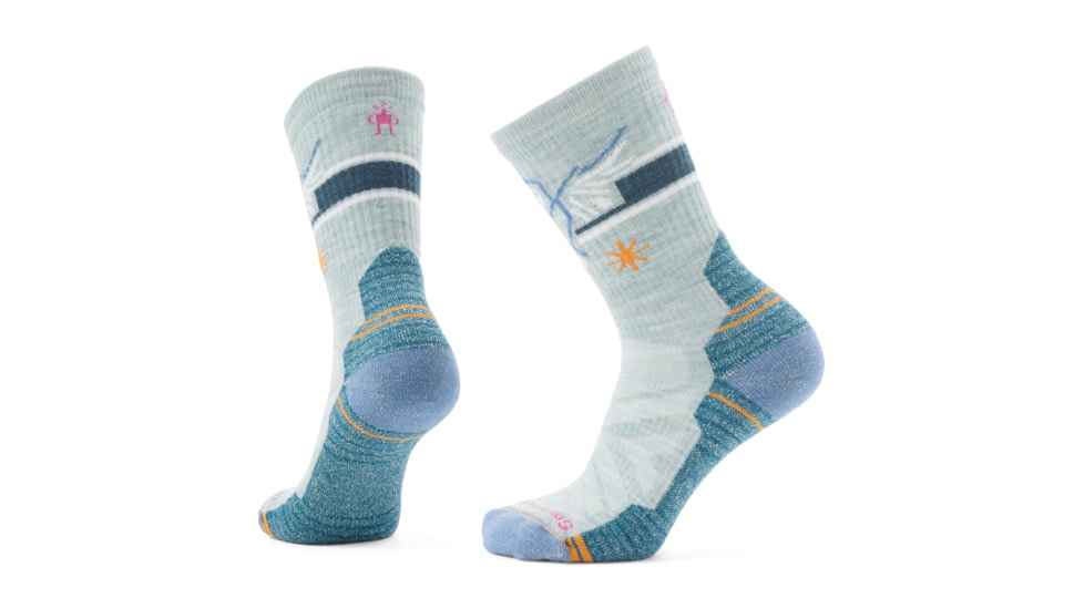 Smartwool Hike Light Cushion Hoo Who Crew Socks - Womens, Frosty Green, Small, SW002495B72100S000