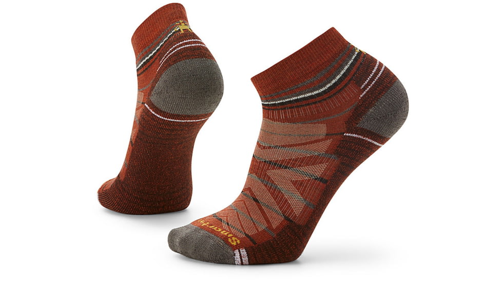 Smartwool Hike Light Cushion Pattern Ankle Socks, Picante, Medium, SW001612J331-M