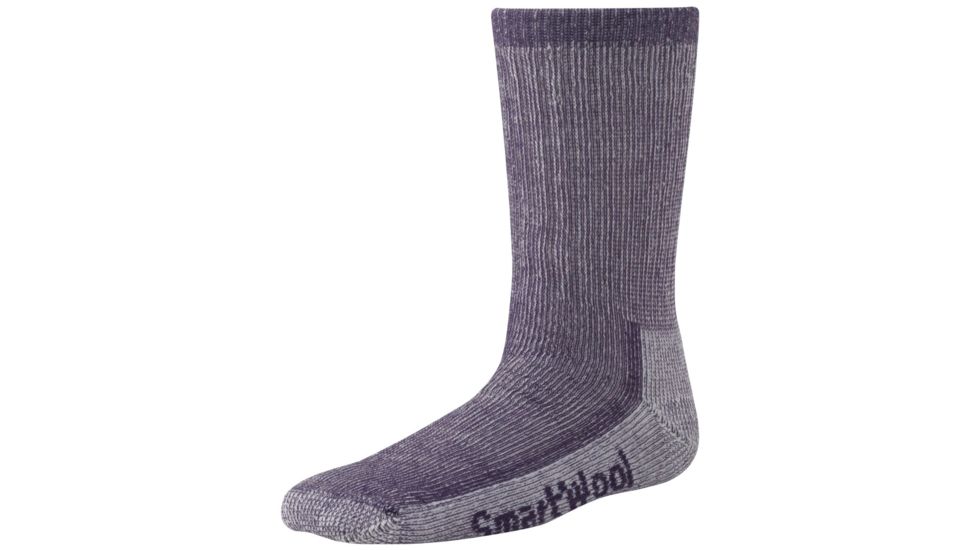 Smartwool Hike Medium Crew Sock - Kid's-Purple-Medium