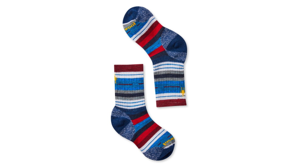 Smartwool Hike Medium Margarita Crew Socks - Kids, Alpine Blue, Large, SW001268B25-L