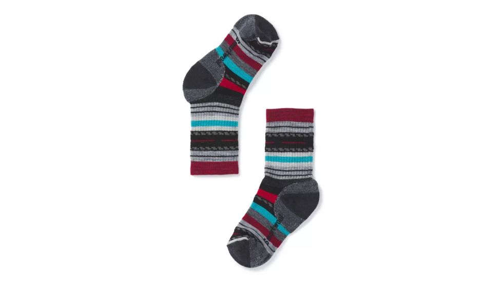 Smartwool Hike Medium Margarita Crew Socks - Kids, Black, Small, SW001268001-S