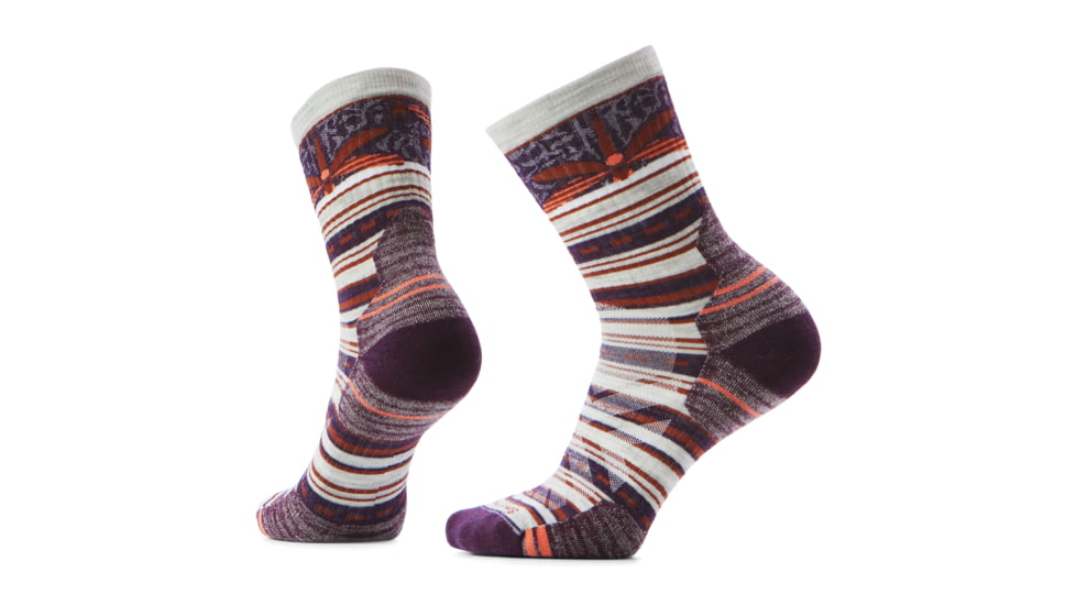 Smartwool Hike Targeted Cushion Dragon Stitch Mid Crew Socks - Womens, Ash, Small, SW002879069100S000