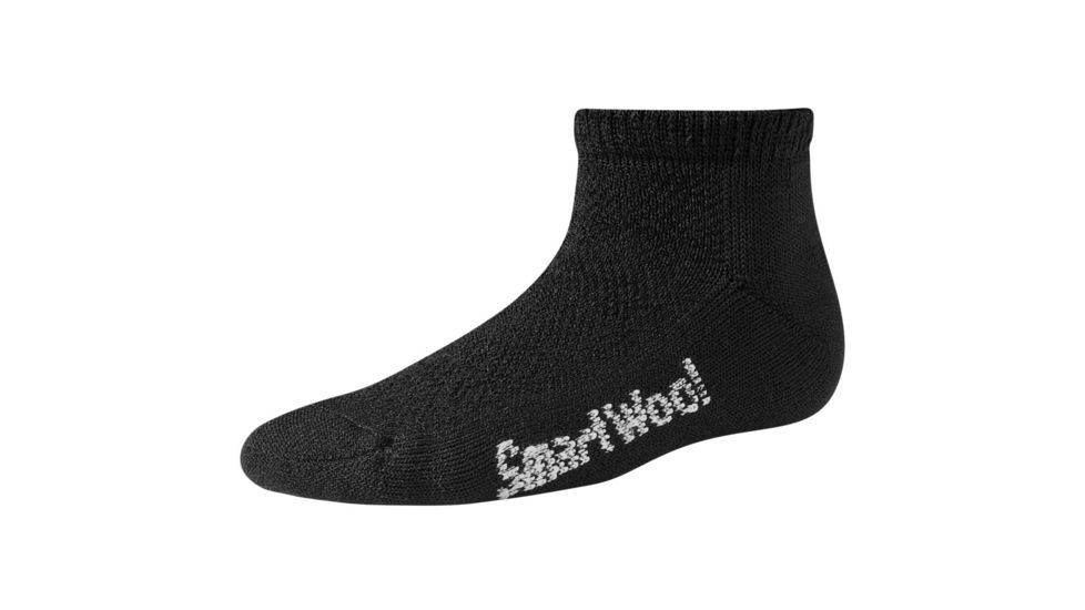 Smartwool Hike Ultra Light Micro Sock - Boy's-Black-Medium