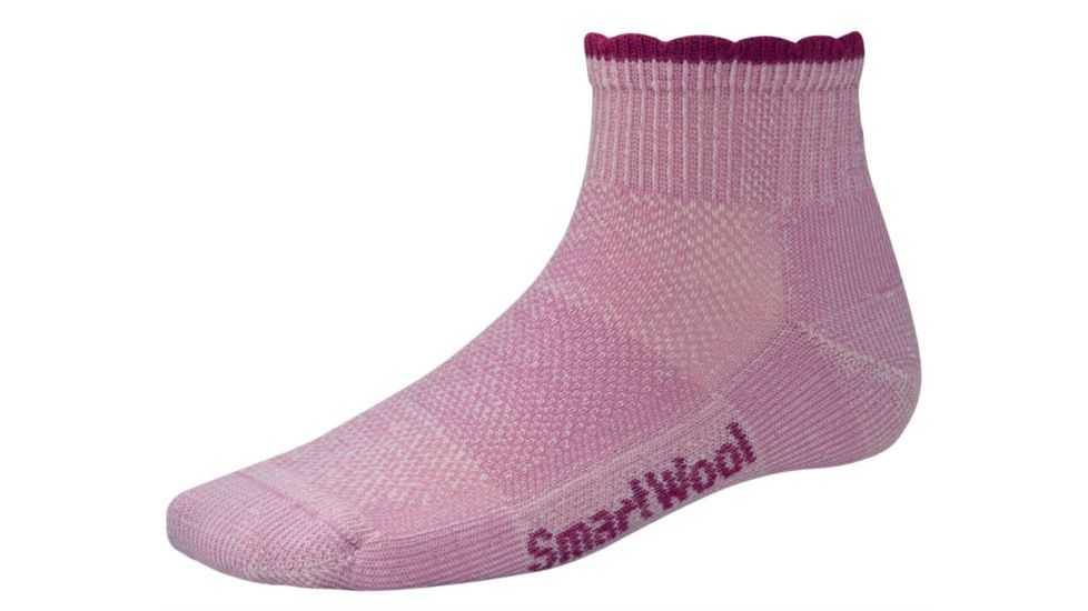 Smartwool Hike Ultra Light Mini 3 Pack Socks - Womens-Pink-Large