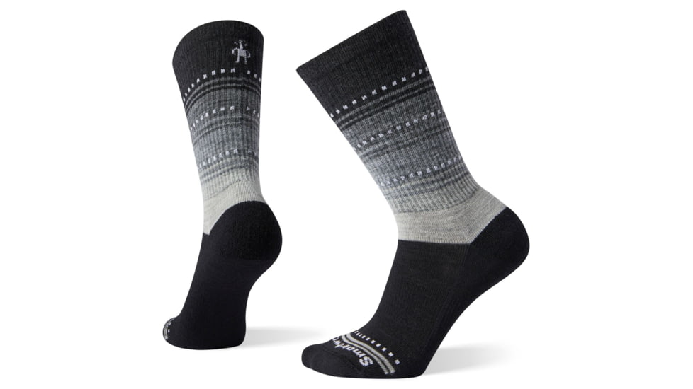 Smartwool Hike Ultra Light Sulawesi Crew Socks - Womens, Black, Medium, SW004033001-M