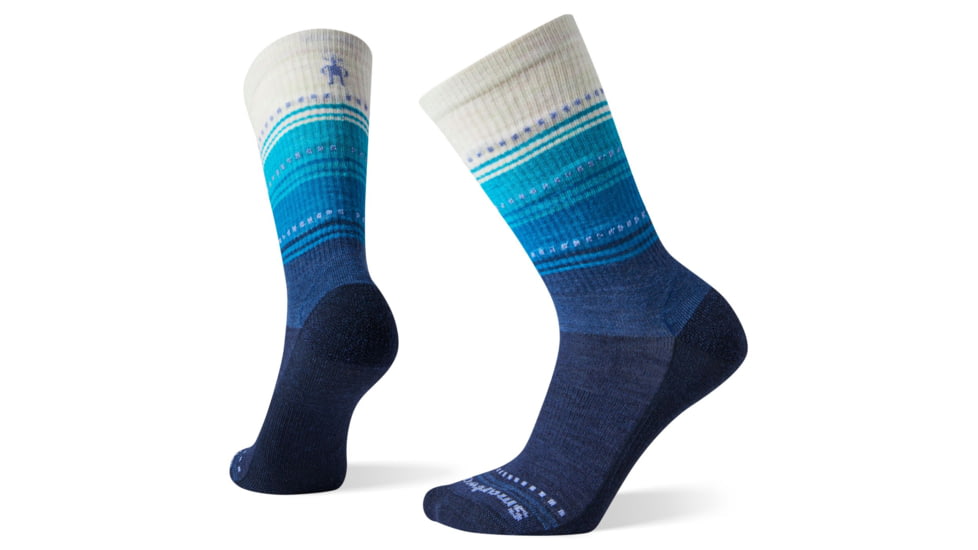 Smartwool Hike Ultra Light Sulawesi Crew Socks - Womens, Deep Navy, Small, SW004033092-S
