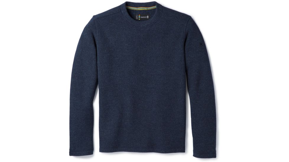 Smartwool Hudson Trail Fleece Crew Sweater - Mens, Navy, Medium, SW016215410-M