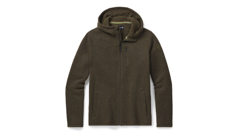 Smartwool Hudson Trail Fleece Hoodie - Mens, Military Olive, Small, SW016320D11-S