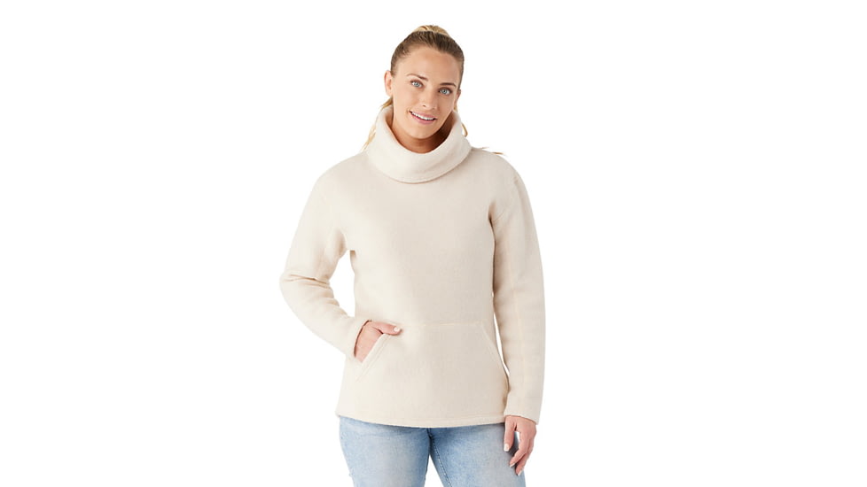 Smartwool Hudson Trail Fleece Pullover - Womens, Almond, Medium, SW011525L311-M