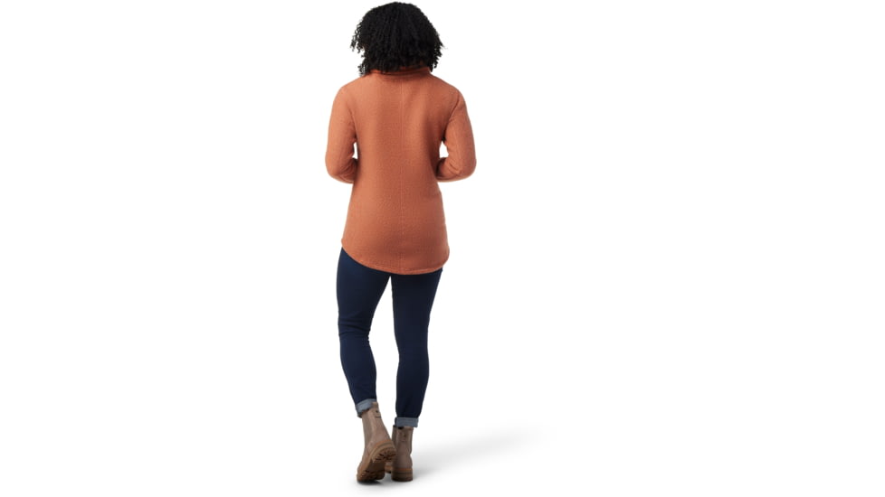 Smartwool Hudson Trail Fleece Pullover - Womens, J31 Orange Rust Heather, Extra Large, SW011525J31XL
