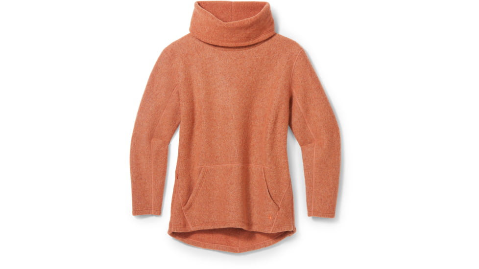 Smartwool Hudson Trail Fleece Pullover - Womens, J31 Orange Rust Heather, Extra Large, SW011525J31XL
