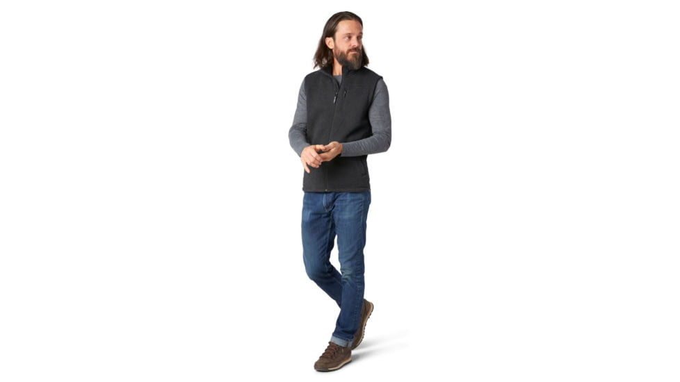 Smartwool Hudson Trail Fleece Vest - Mens, Dark Charcoal, Large, SW016319A53-L