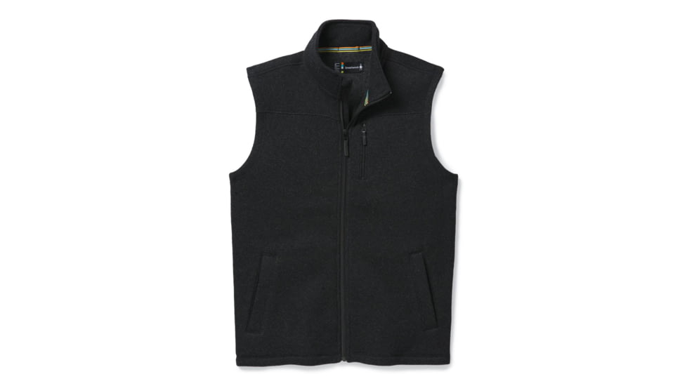 USED Smartwool Hudson Trail Fleece Vest - Men's, Dark Charcoal, Small, SW016319A53-S, EDEMO1