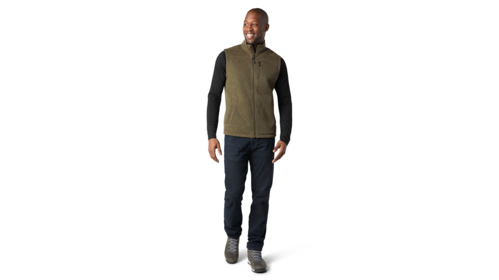 Smartwool Hudson Trail Fleece Vest - Mens, Military Olive, Extra Large, SW016319D11-XL