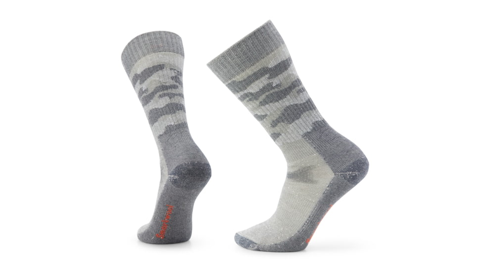 Smartwool Hunt Classic Edition Full Cushion Camo Tall Crew Socks - Unisex, Light Gray, Large, SW0018760391-L
