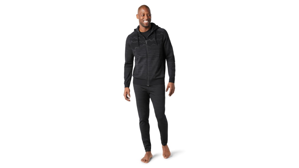 Smartwool Intraknit HyFi Full Zip Hoodie - Mens, Black, Large, SW016268001-L
