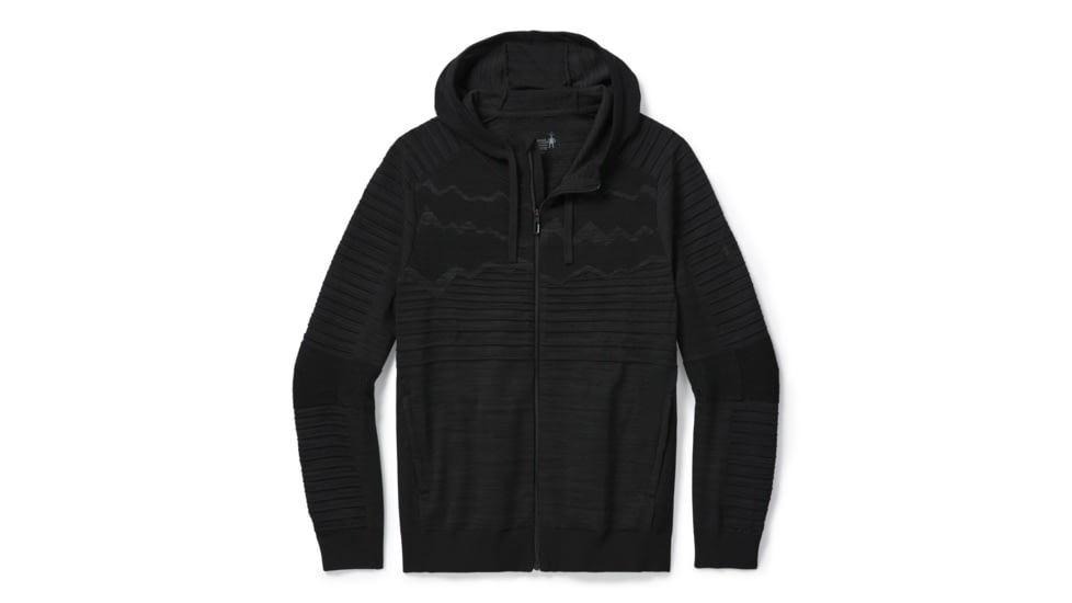 Smartwool Intraknit HyFi Full Zip Hoodie - Mens, Black, Large, SW016268001-L