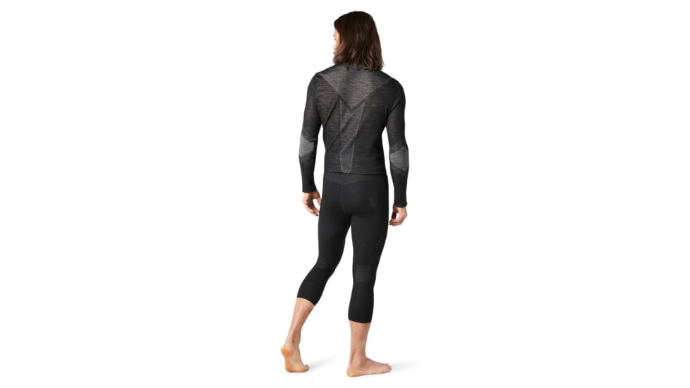 Smartwool Intraknit Merino 200 3/4 Bottom - Men's, Large, Black/White, SW016262960-L