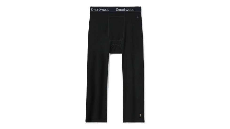 Smartwool Intraknit Merino 200 3/4 Bottom - Men's, Large, Black/White, SW016262960-L