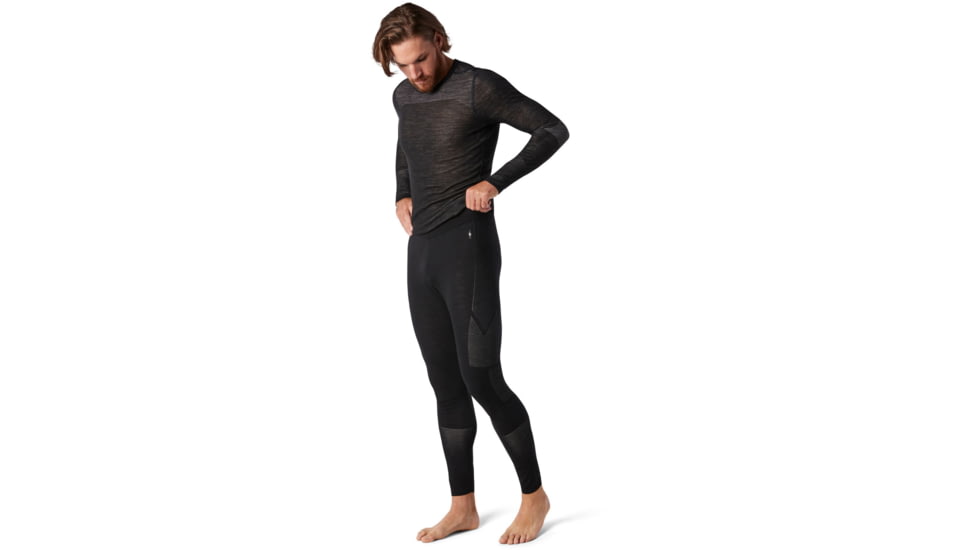 Smartwool Intraknit Merino 200 Bottom - Men's, Small, Black/White, SW019287960-S