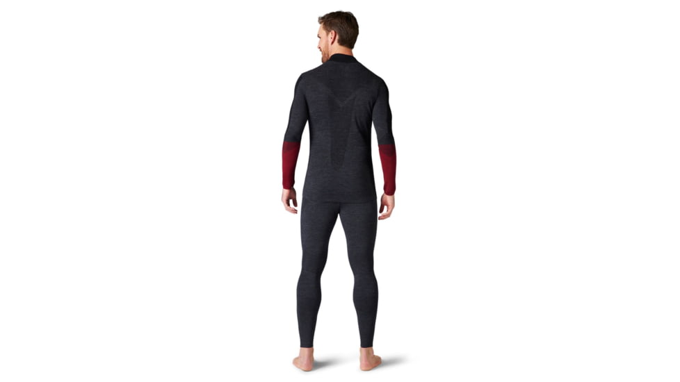 Smartwool Intraknit Merino 200 Colorblock 1/4 Zip - Mens, Black, Medium, SW016454001M