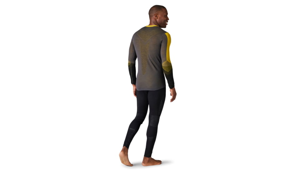 Smartwool Intraknit Merino 200 Colorblock Crew - Mens, Golden Olive, Medium, SW016453G58M