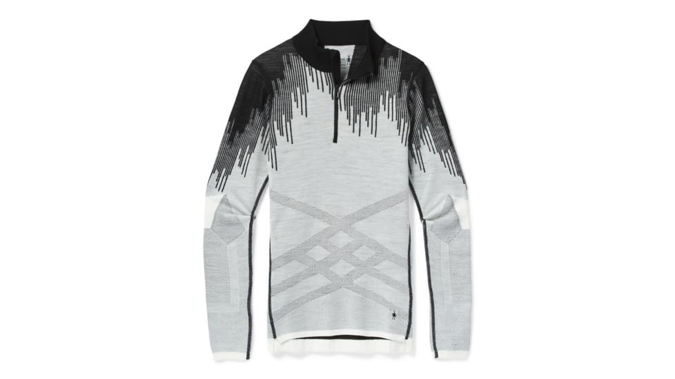 Smartwool Intraknit Merino 200 Pattern 1/4 Zip - Womens, White Polar Arc, Medium, SW016415F36-M