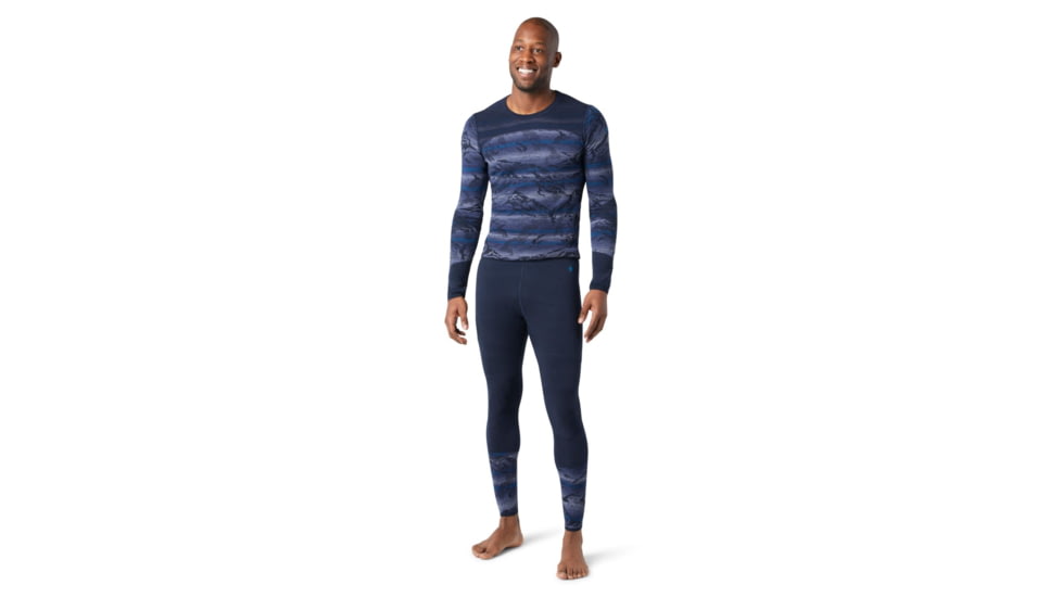 Smartwool Intraknit Merino 200 Pattern Bottom - Mens, Deep Navy, Extra Large, SW016438092-XL