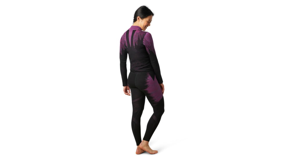 Smartwool Intraknit Merino 200 Pattern Bottom - Womens, Black Polar Arc, Large, SW016416F35-L