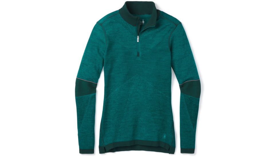 Smartwool Intraknit Merino 250 Thermal 1/4 Zip - Womens, Peacock, Extra Small, SW016143B97-XS