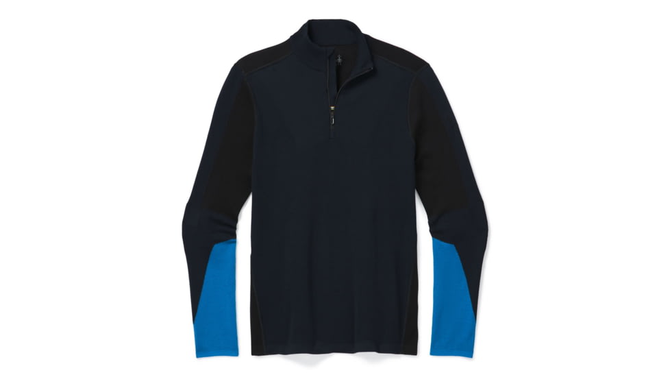 Smartwool Intraknit Merino 250 Thermal Colorblock 1/4 Zip - Mens, Deep Navy, Large, SW019298092-L