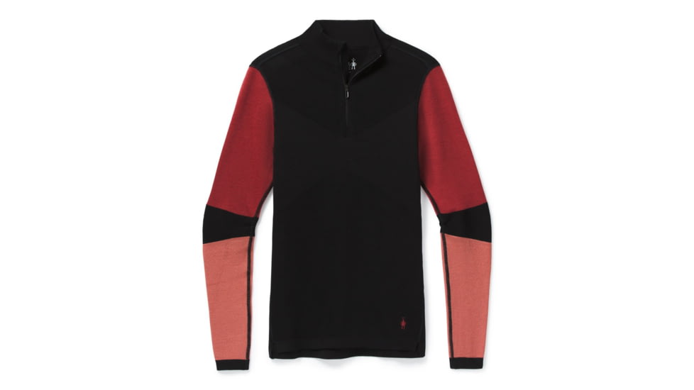 Smartwool Intraknit Merino 250 Thermal Colorblock 1/4 Zip - Womens, Black, Medium, SW019299001-M