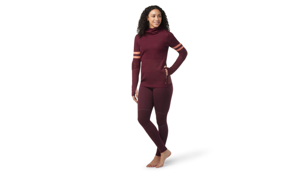 Smartwool Intraknit Merino Tech Pullover Hoodie - Womens, K17 Black Cherry, Large, SW016703K17L