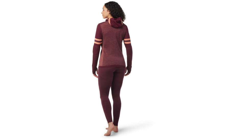 Smartwool Intraknit Merino Tech Pullover Hoodie - Womens, K17 Black Cherry, Large, SW016703K17L