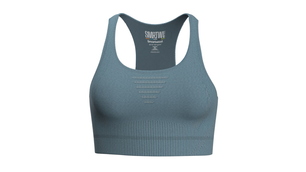 Smartwool Intraknit Racerback Bra - Womens, Lead, Medium, SW016847L421-L42 LEAD-M