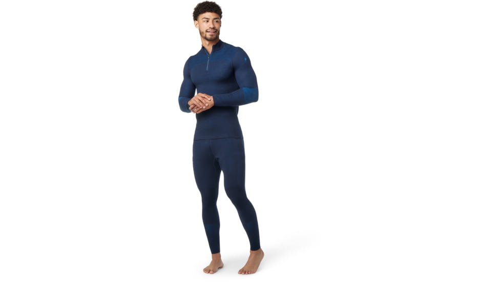 Smartwool Intraknit Thermal Merino Base Layer 1/4 Zip - Mens, 092 Deep Navy, Extra Large, SW016260092XL