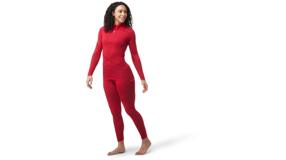 Smartwool Intraknit Thermal Merino Base Layer 1/4 Zip - Womens, G65 Pomegranate, Large, SW016261G65L