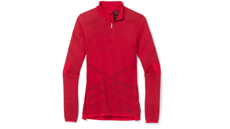 Smartwool Intraknit Thermal Merino Base Layer 1/4 Zip - Womens, G65 Pomegranate, Large, SW016261G65L