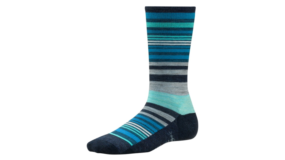 Smartwool Jovian Stripe Socks - Womens-Deep Navy Heather-Medium