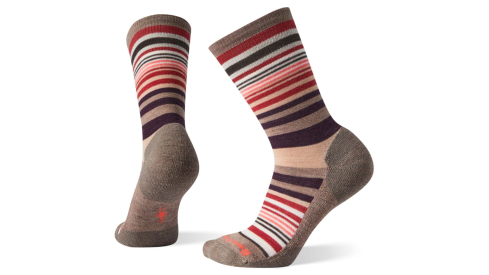 Smartwool Jovian Stripe Socks - Womens, Fossil, Medium, SW0SW599880-M