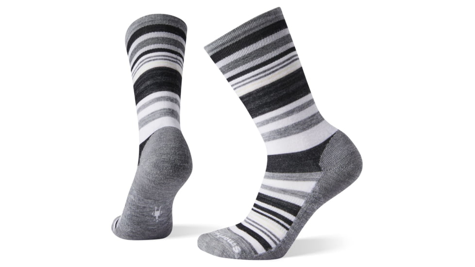 Smartwool Jovian Stripe Socks - Womens, Lunar Gray Heather, Medium, SW0SW599E15-M