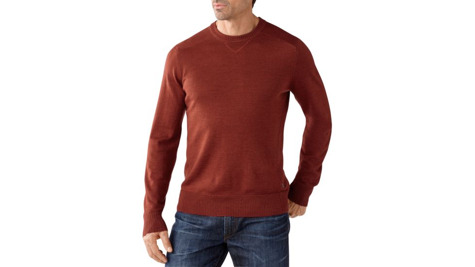 Smartwool Kiva Ridge Crew Sweater - Mens -Moab Rust Heather-Large